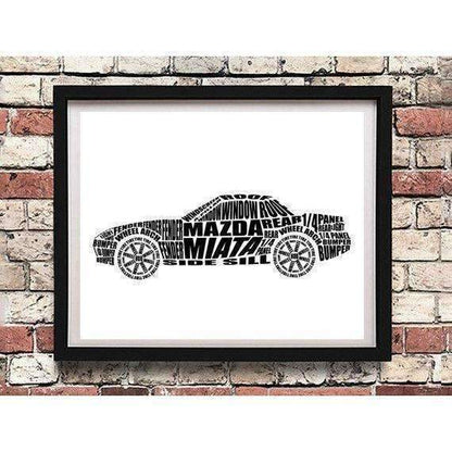 Mazda Miata Mx-5 Skilte, Musemåtte, Dørmåtte , Plakat-Skilte-Mazda-Garage Culture Shop- garage - man cave - merchandise