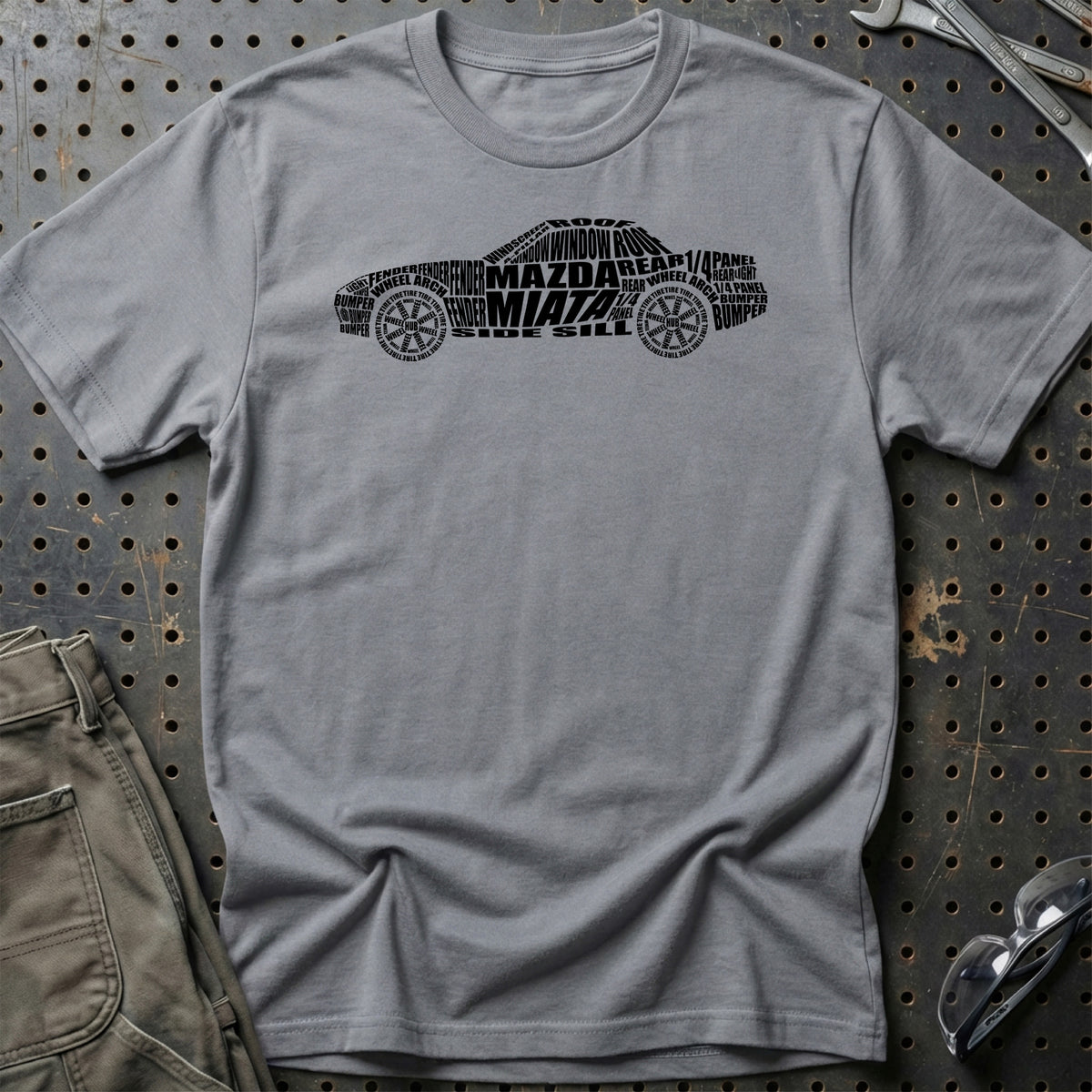 
Mazda Miata T-Shirt – Grå Sport