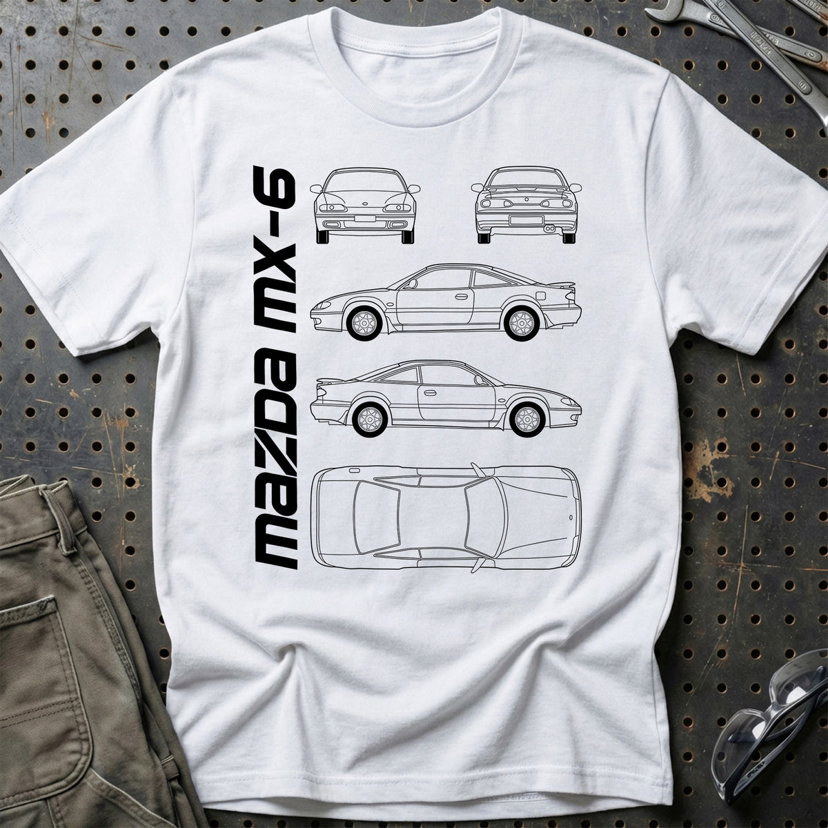 
Mazda Mx-6 (Ge) T-Shirt – Hvid