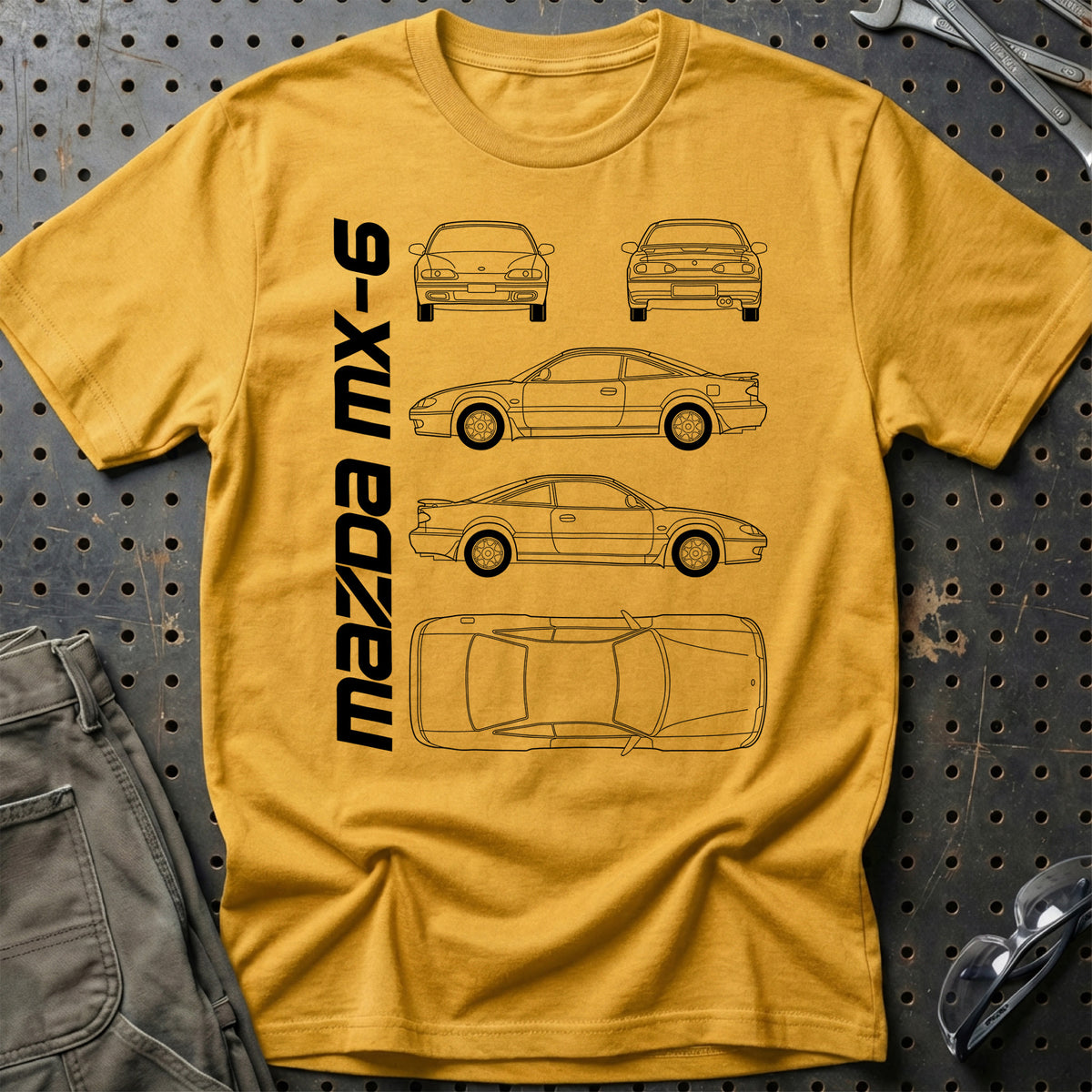
Mazda Mx-6 (Ge) T-Shirt – Guld