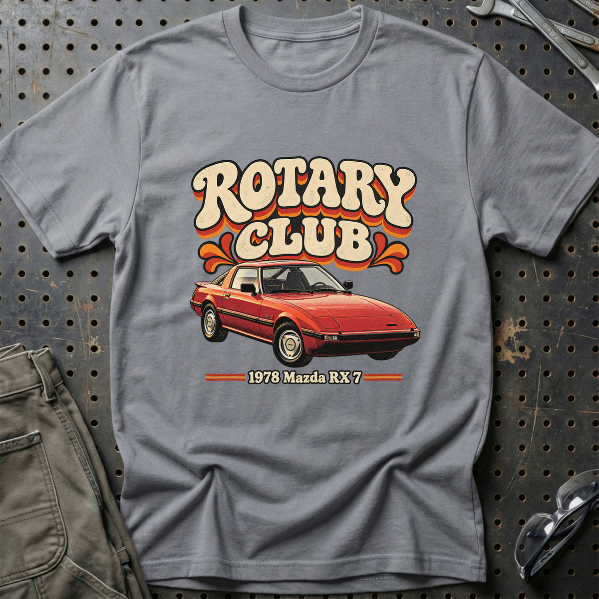 
Mazda RX-7 1978 – Rotary Club T-Shirt – Grå Sport