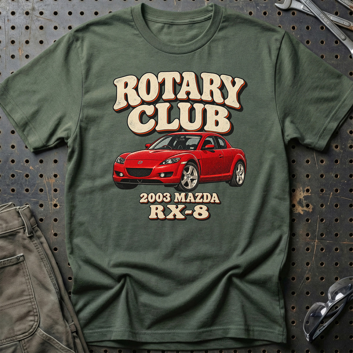 
Mazda RX-8 2003 – Rotary Club T-Shirt – Grøn Militær
