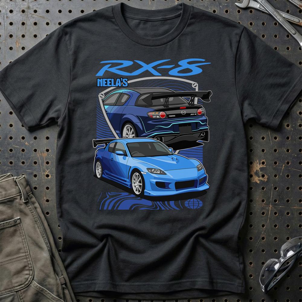 Mazda RX8 Fast And Furios Cars T-Shirt-Beklædning-Mazda-Sort-S-Garage Culture Shop- garage - man cave - merchandise