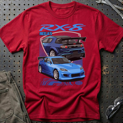 Mazda RX8 Fast And Furios Cars - Unisex T-Shirt-Beklædning-Mazda-Rød-S-Garage Culture Shop- garage - man cave - merchandise
