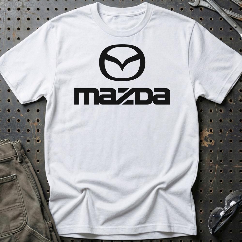 Mazda T-Shirt-Beklædning-Mazda-Hvid-S-Garage Culture Shop- garage - man cave - merchandise