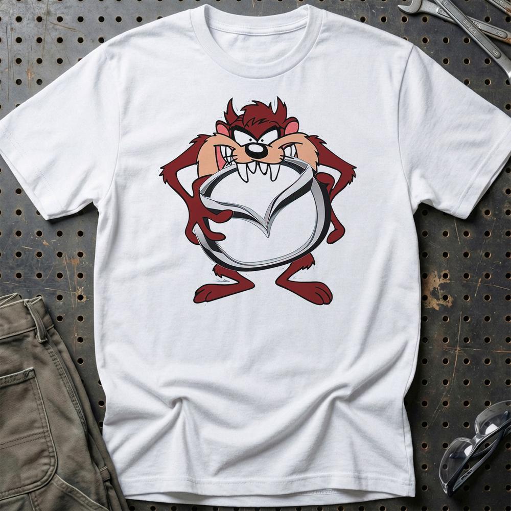 Mazda TAZ T-Shirt-Beklædning-Mazda-Hvid-S-Garage Culture Shop- garage - man cave - merchandise
