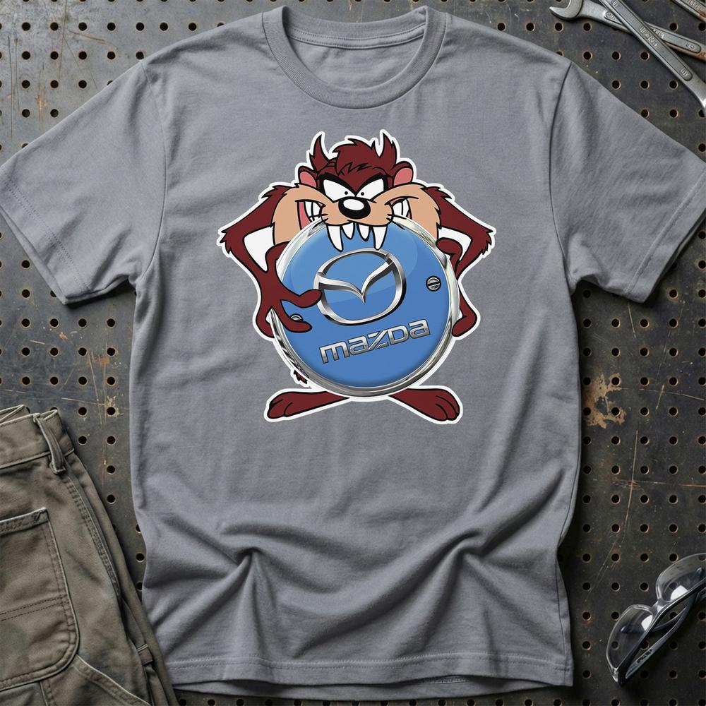 Mazda TAZ T-Shirt-Beklædning-Mazda-Grå Sport-S-Garage Culture Shop- garage - man cave - merchandise