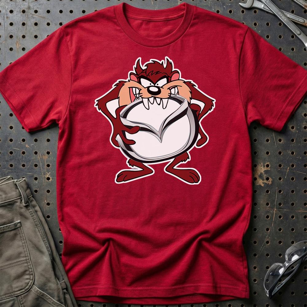 Mazda TAZ T-Shirt-Beklædning-Mazda-Rød-S-Garage Culture Shop- garage - man cave - merchandise