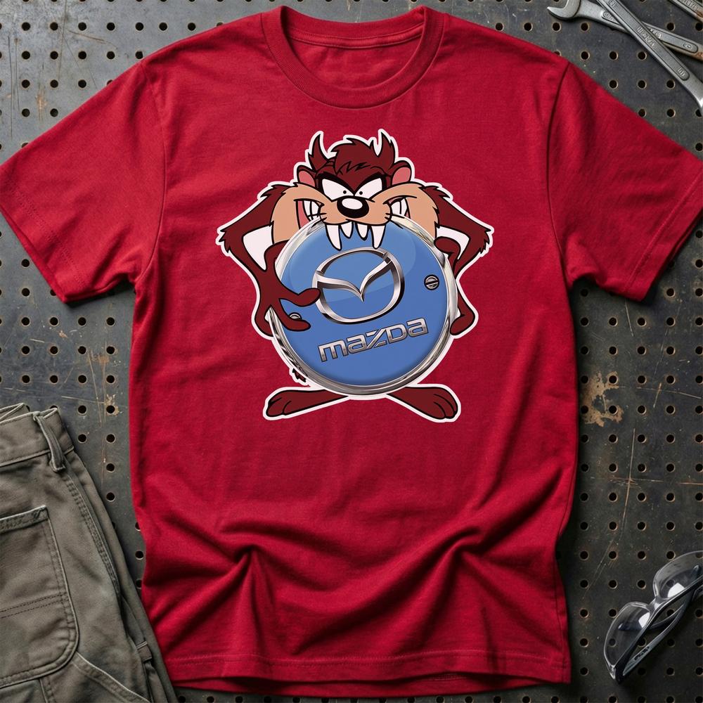 Mazda TAZ T-Shirt-Beklædning-Mazda-Rød-S-Garage Culture Shop- garage - man cave - merchandise