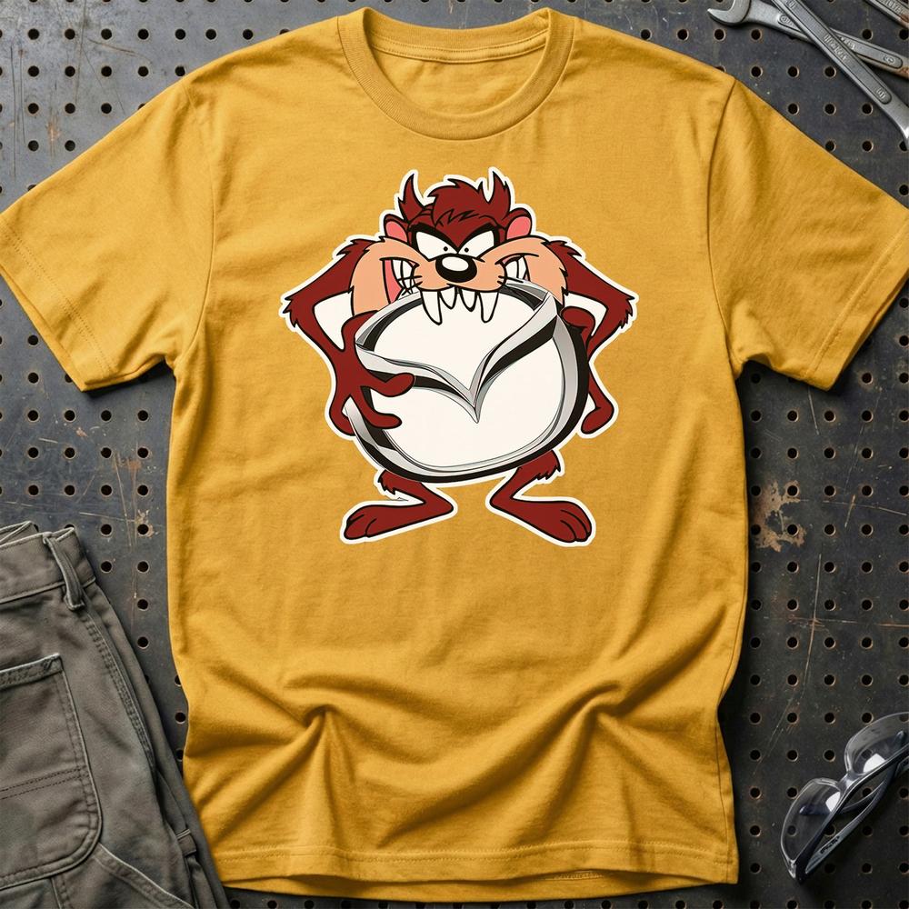 Mazda TAZ T-Shirt-Beklædning-Mazda-Guld-S-Garage Culture Shop- garage - man cave - merchandise