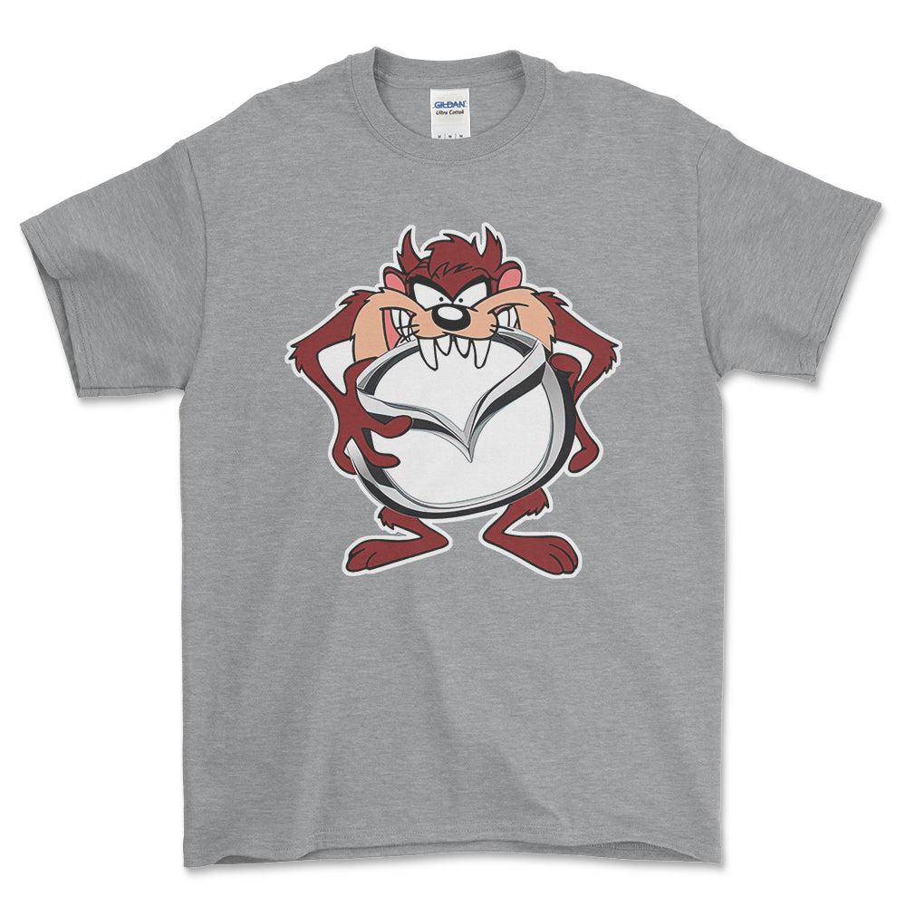 Mazda TAZ Unisex T-Shirt , Bomuld-Beklædning-Mazda-Grå Sport-S-Forside-Garage Culture Shop- garage - man cave - merchandise