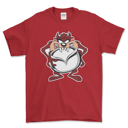 Mazda TAZ Unisex T-Shirt , Bomuld-Beklædning-Mazda-Rød-S-Forside-Garage Culture Shop- garage - man cave - merchandise