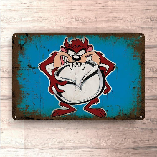 Mazda Taz Vintage Skilte, Musemåtte, Dørmåtte , Plakat-Skilte-Mazda-Garage Culture Shop- garage - man cave - merchandise