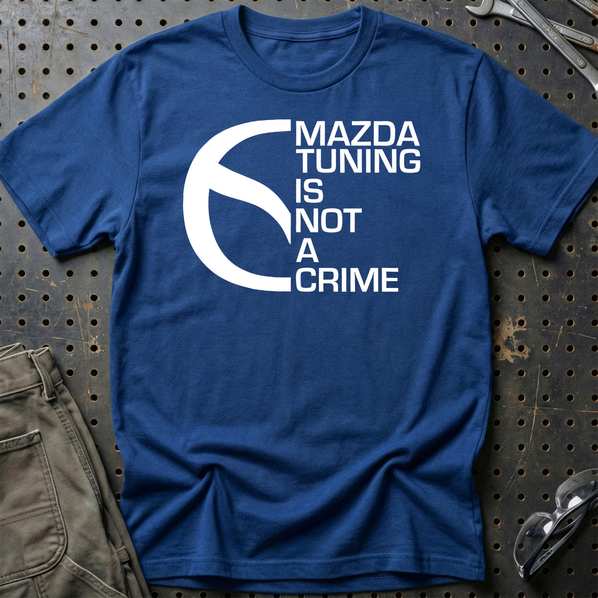 
Mazda Tuning Is Not A Crime T-Shirt – Blå Royal