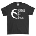 Mazda Tuning Is Not A Crime T-Shirt-Beklædning-Mazda-Sort-S-Garage Culture Shop- garage - man cave - merchandise