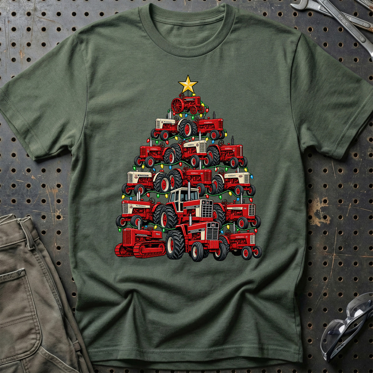 McCormick Juletræ T-Shirt-Beklædning-McCormick-Grøn Militær-S-Garage Culture Shop- garage - man cave - merchandise