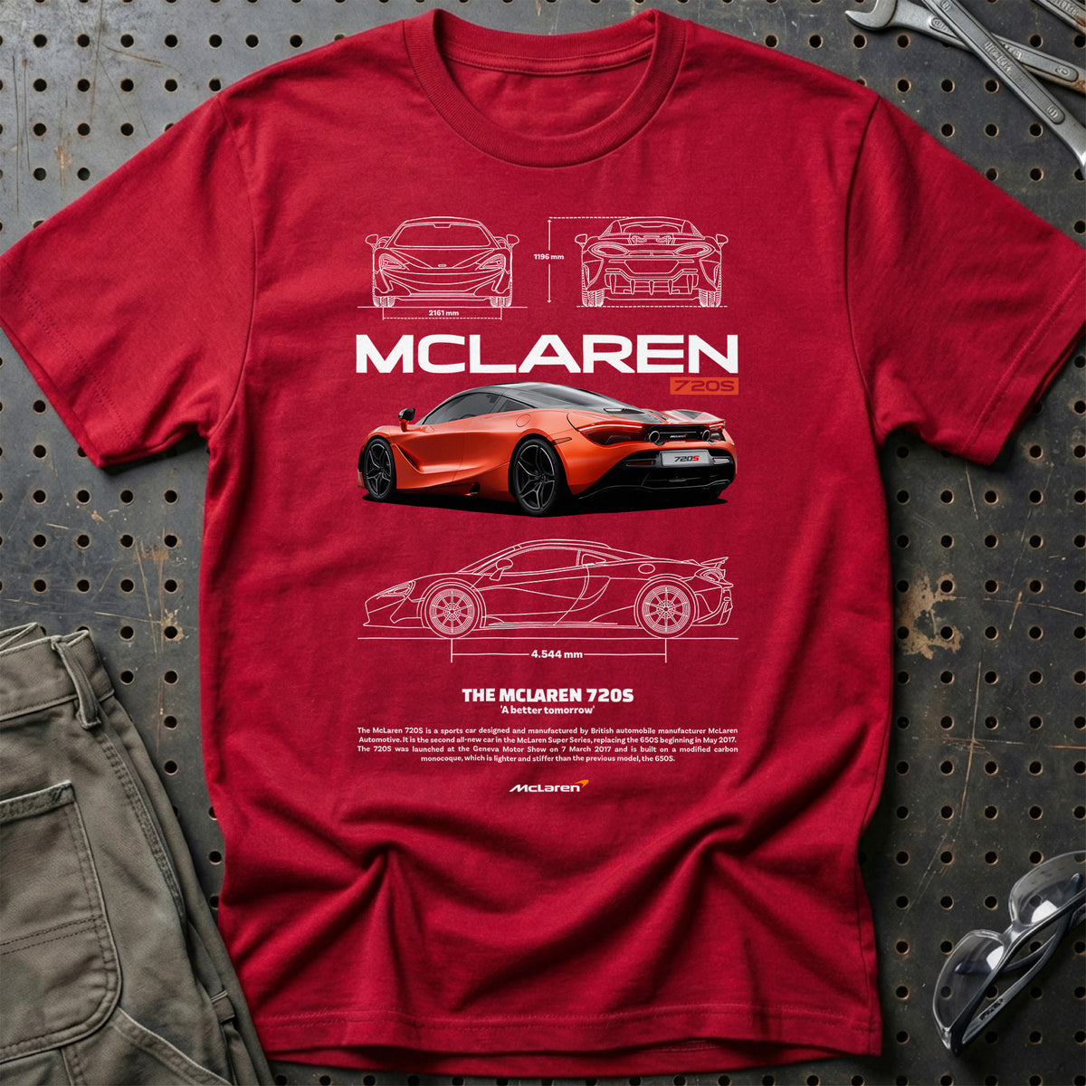 
McLaren 720S T-Shirt – Rød