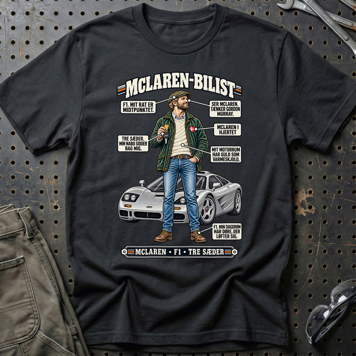 
McLaren-Bilist T-Shirt – Sort
