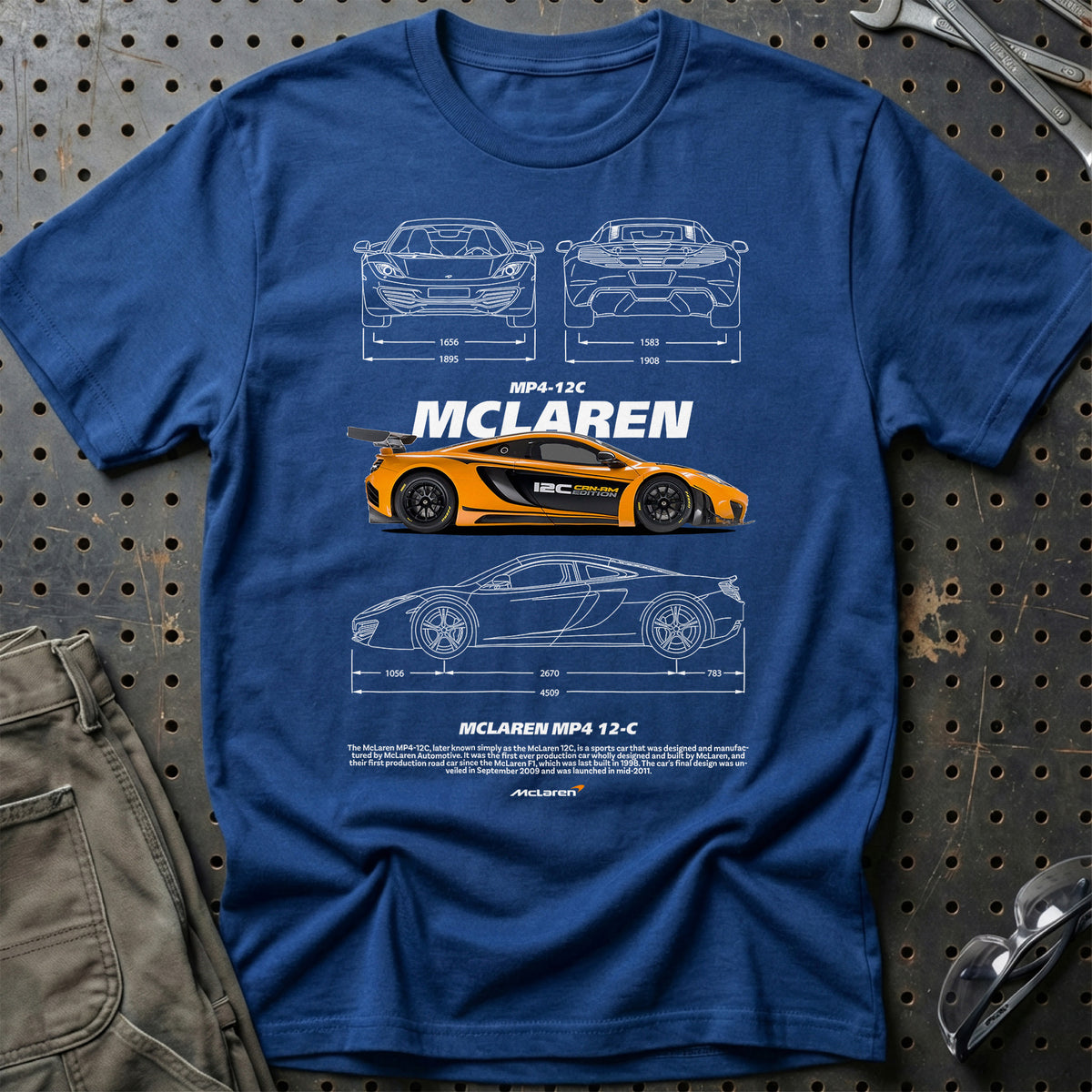 
McLaren MP4 T-Shirt – Blå Royal