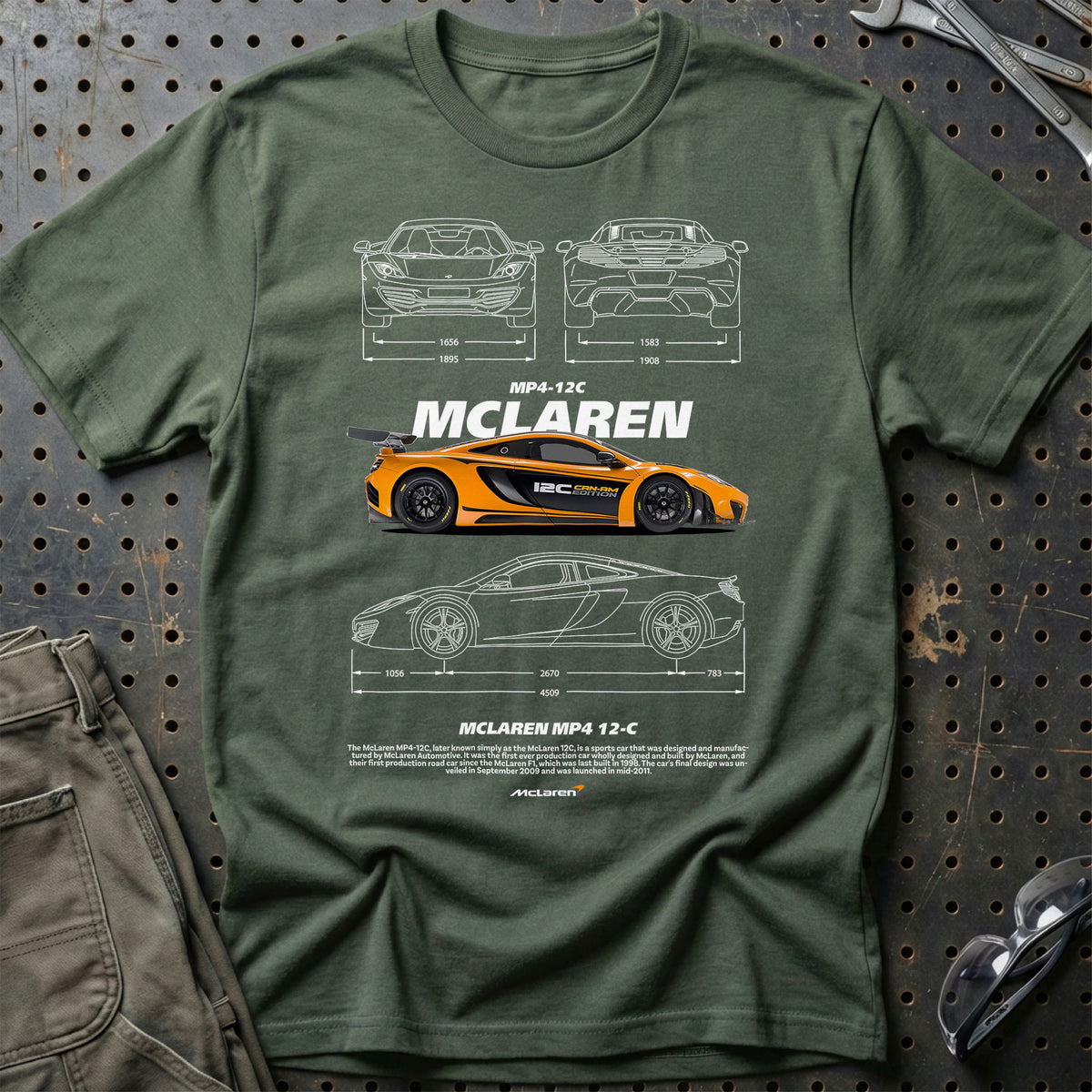 
McLaren MP4 T-Shirt – Grøn Militær