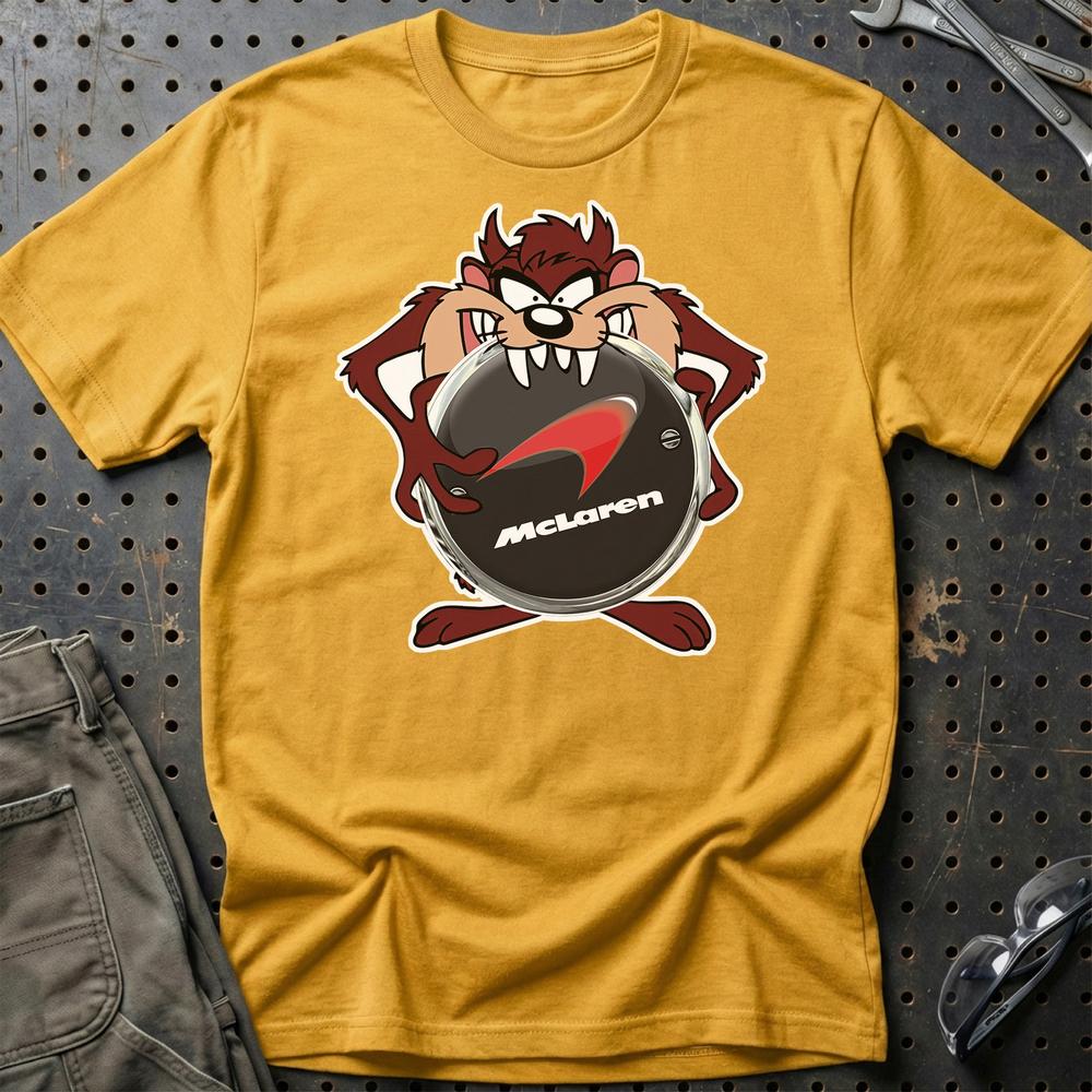 McLaren TAZ T-Shirt-Beklædning-McLaren-Guld-S-Garage Culture Shop- garage - man cave - merchandise