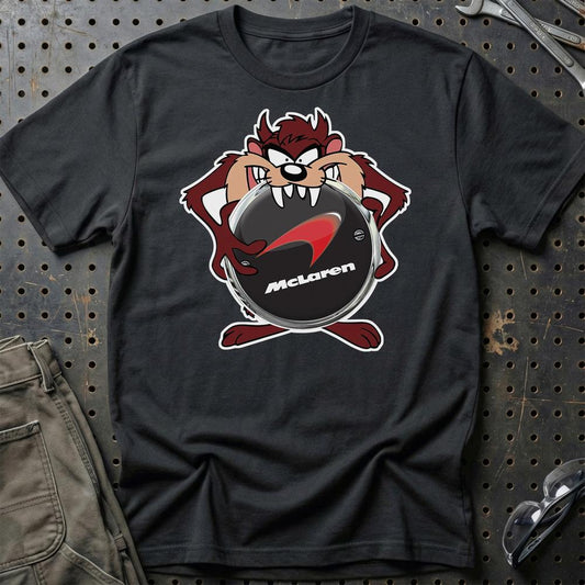 McLaren TAZ Unisex T-Shirt , Bomuld-Beklædning-McLaren-Sort-S-Garage Culture Shop- garage - man cave - merchandise