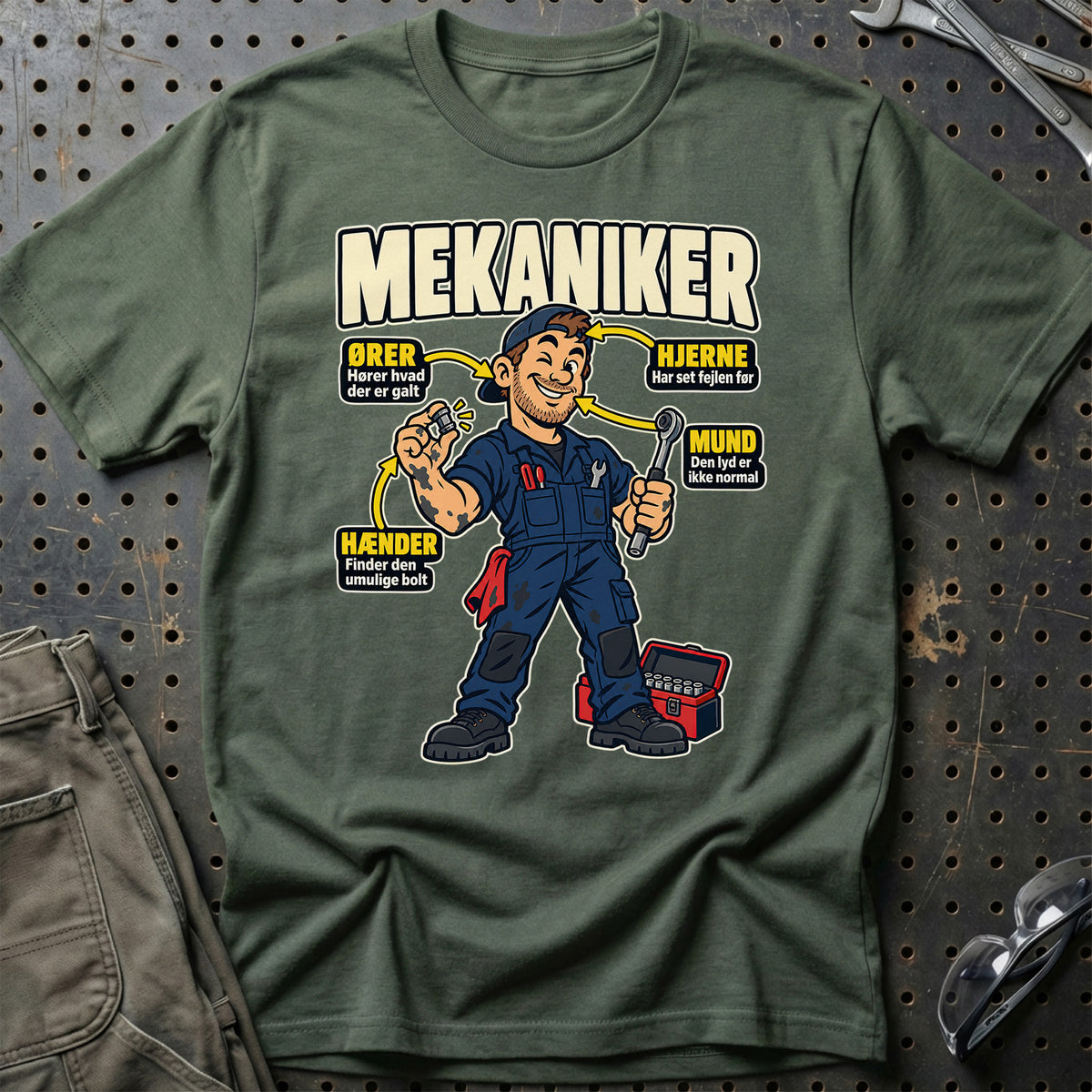 
Produktbillede af Mekaniker – Anatomi T-Shirt