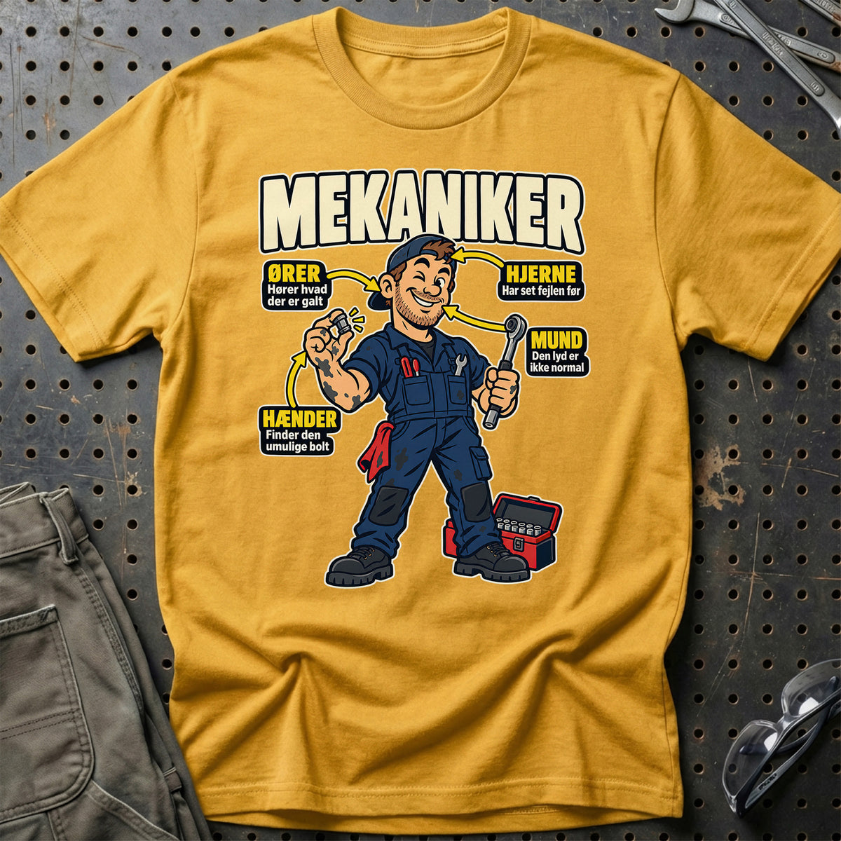 
Produktbillede af Mekaniker – Anatomi T-Shirt