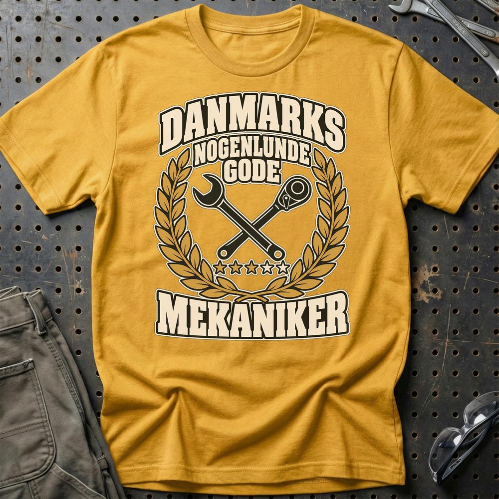 
Produktbillede af Mekaniker – Danmarks Nogenlunde Gode T-Shirt