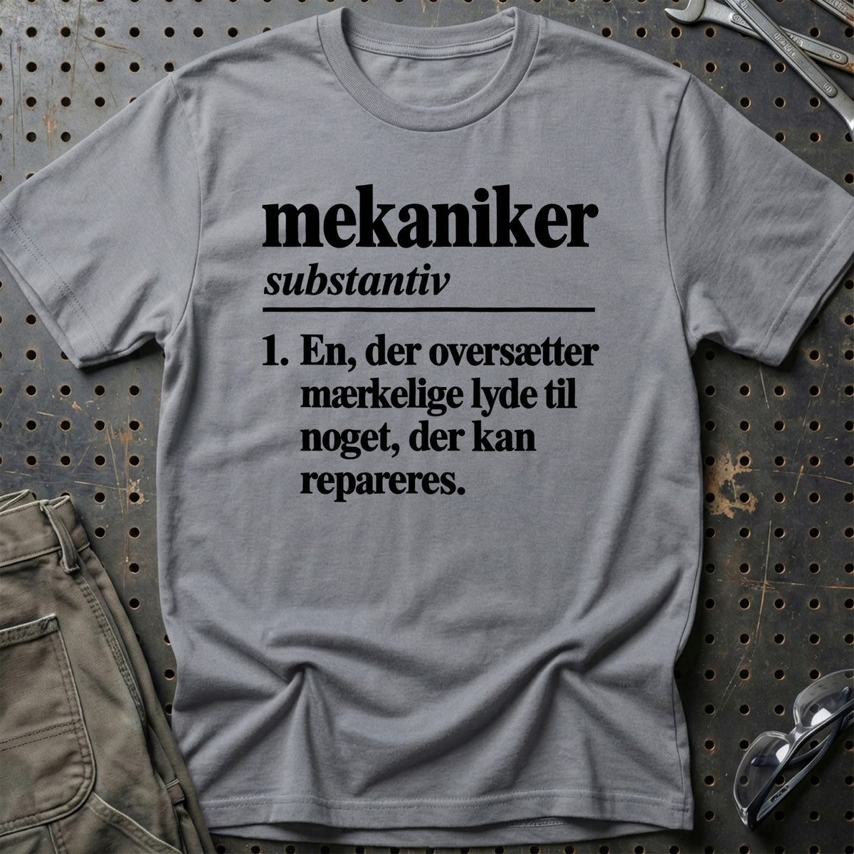 
Mekaniker – Definition T-Shirt – Grå Sport