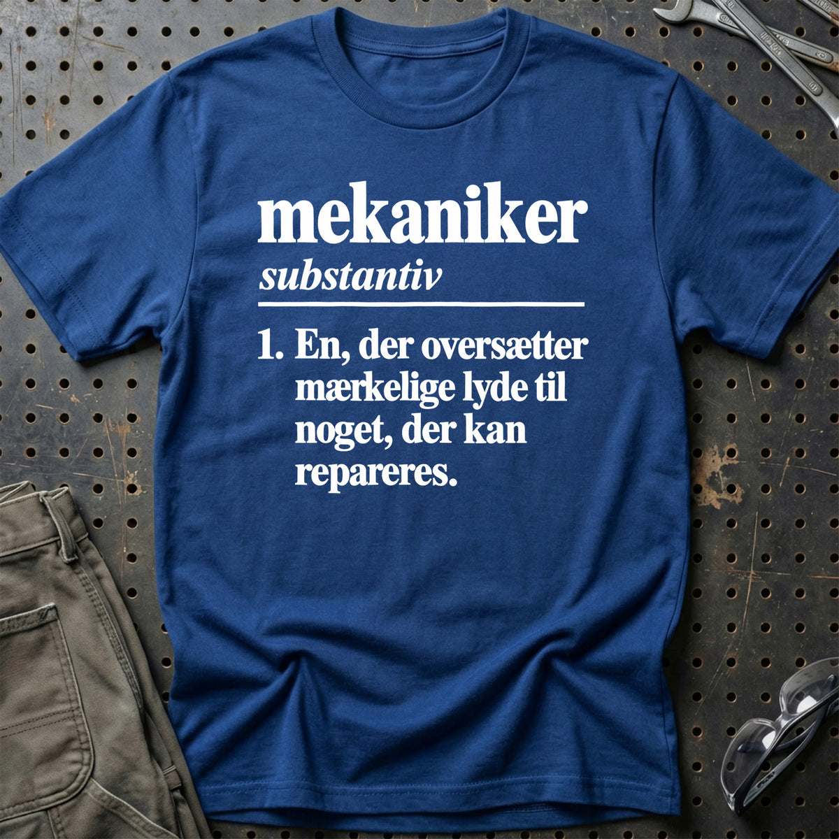 
Mekaniker – Definition T-Shirt – Blå Royal