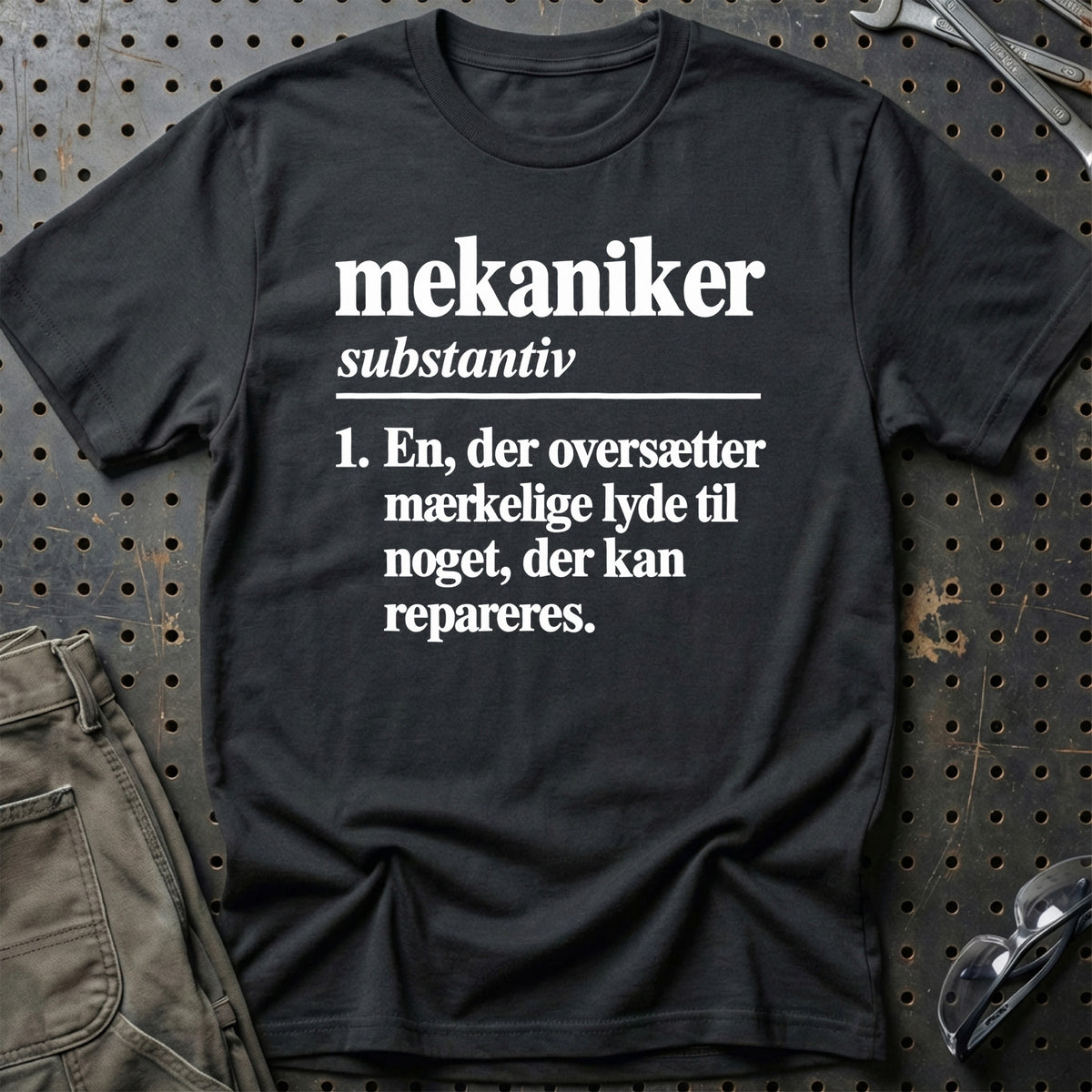 
Mekaniker – Definition T-Shirt – Sort