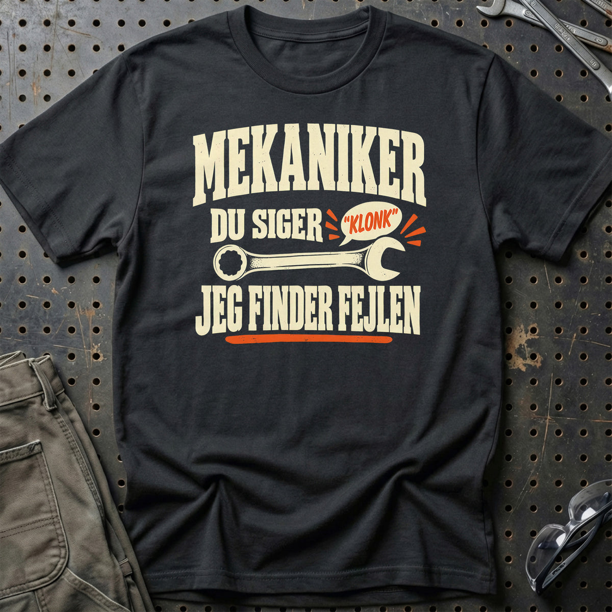 
Produktbillede af Mekaniker – Du Siger Klonk – Jeg Finder Fejlen T-Shirt