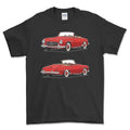 Mercedes-Benz 190 S 1959 T-Shirt-Beklædning-Mercedes-Sort-S-Garage Culture Shop- garage - man cave - merchandise