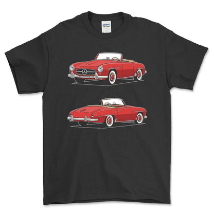 Mercedes-Benz 190 S 1959 - Unisex T-Shirt-Beklædning-Mercedes-Garage Culture Shop- garage - man cave - merchandise