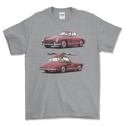 Mercedes-Benz 300 SL Gullwing Coupé 1955 - Unisex T-Shirt-Beklædning-Mercedes-Garage Culture Shop- garage - man cave - merchandise