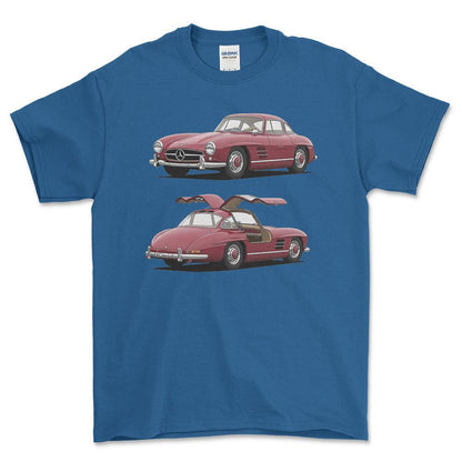 Mercedes-Benz 300 SL Gullwing Coupé 1955 - Unisex T-Shirt-Beklædning-Mercedes-Garage Culture Shop- garage - man cave - merchandise