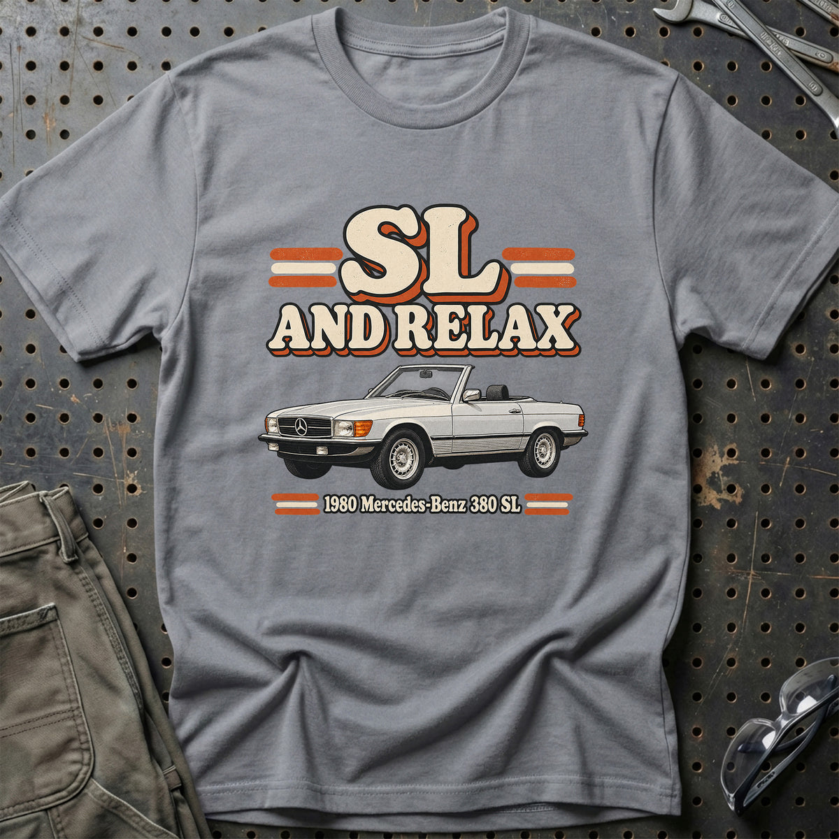 
Mercedes-Benz 380 SL 1980 – SL and Relax T-Shirt – Grå Sport