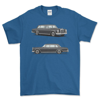 Mercedes-Benz 600 Saloon 1970 - Unisex T-Shirt-Beklædning-Mercedes-Garage Culture Shop- garage - man cave - merchandise