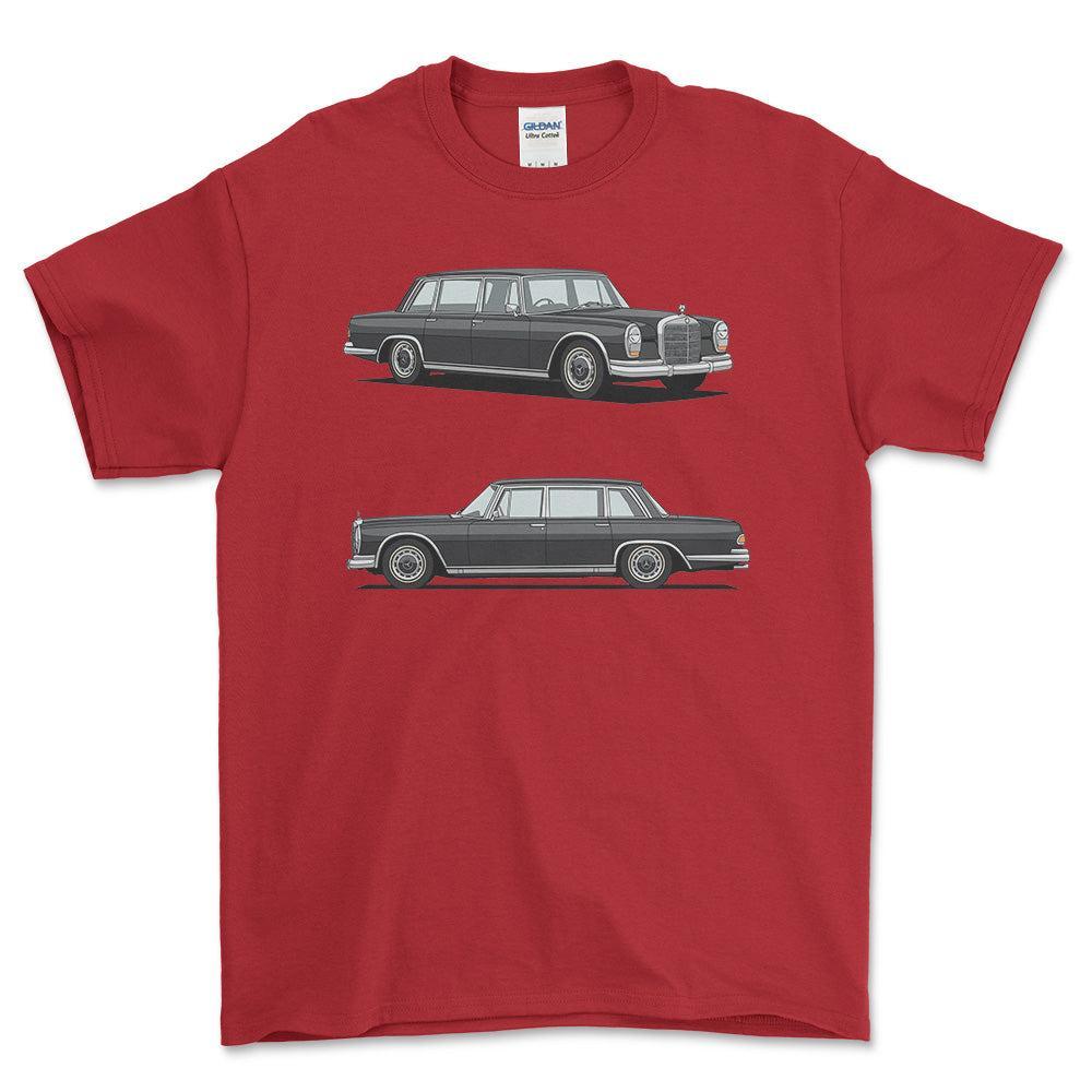 Mercedes-Benz 600 Saloon 1970 - Unisex T-Shirt-Beklædning-Mercedes-Garage Culture Shop- garage - man cave - merchandise