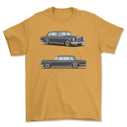 Mercedes-Benz 600 Saloon 1970 - Unisex T-Shirt-Beklædning-Mercedes-Garage Culture Shop- garage - man cave - merchandise
