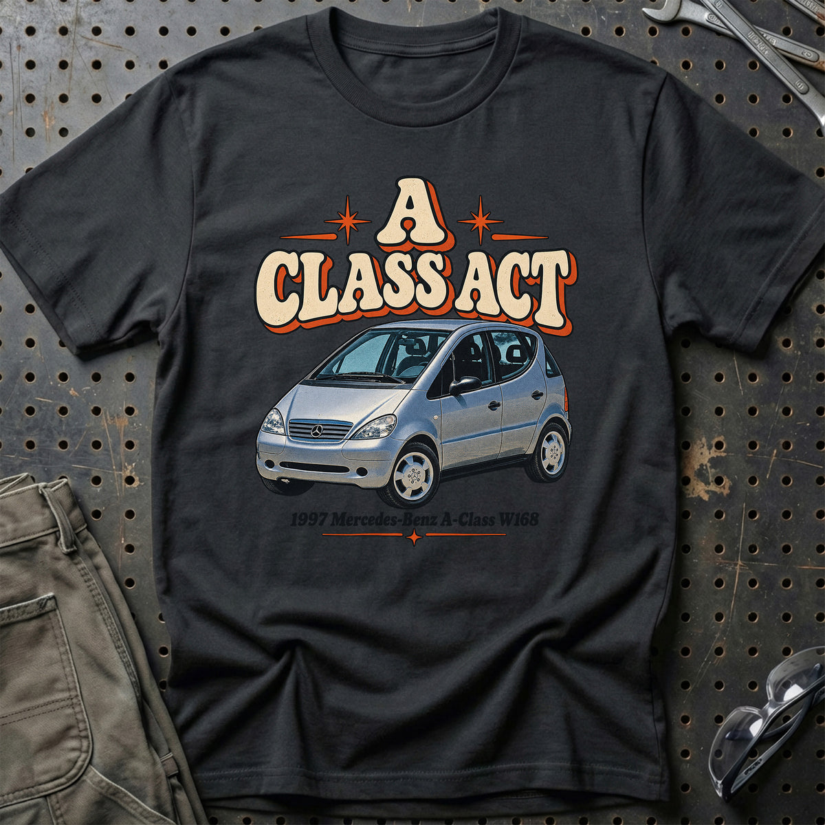 
Mercedes-Benz A-Class W168 1997 – A Class Act T-Shirt – Sort
