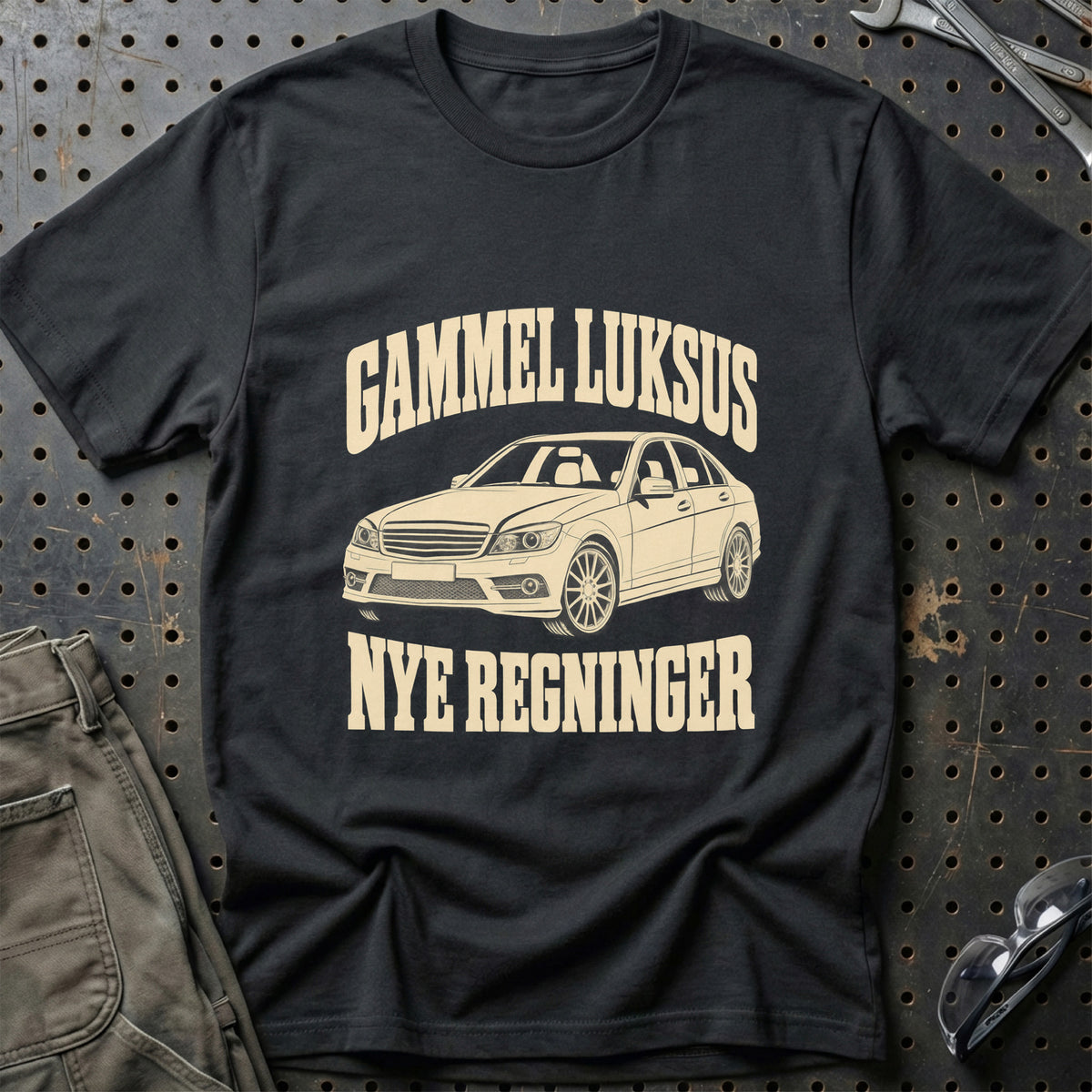 
Mercedes-Benz C-Class W204-S204 – Gammel luksus nye regninger – Unisex T-Shirt – Sort