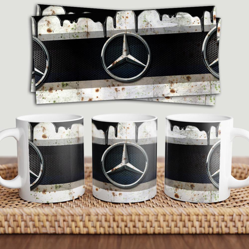 Mercedes Benz Keramisk Krus-Krus-Mercedes-Garage Culture Shop- garage - man cave - merchandise