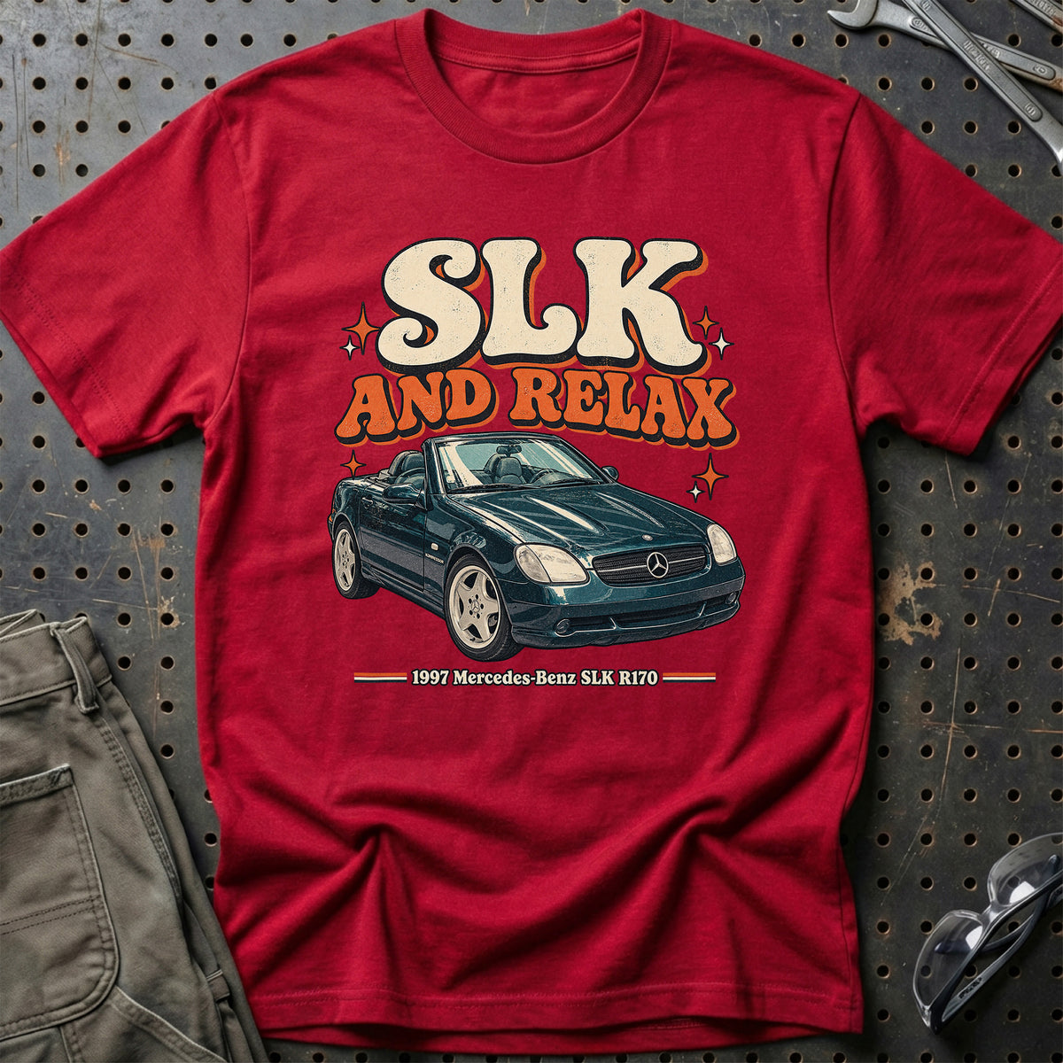 
Mercedes-Benz SLK R170 1997 – SLK and Relax T-Shirt – Rød