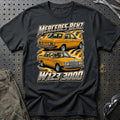 Mercedes-Benz W123 300D T-Shirt-Beklædning-Garage Culture-Sort-S-Garage Culture Shop- garage - man cave - merchandise