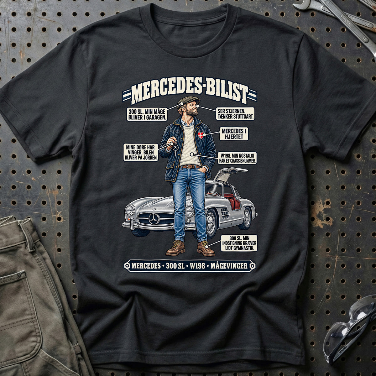 
Mercedes-Bilist T-Shirt – Sort