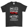 Mercedes C63 AMG T-Shirt-Beklædning-Mercedes-Sort-S-Garage Culture Shop- garage - man cave - merchandise