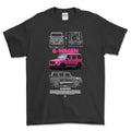 Mercedes G Wagen T-Shirt-Beklædning-Mercedes-Sort-S-Garage Culture Shop- garage - man cave - merchandise