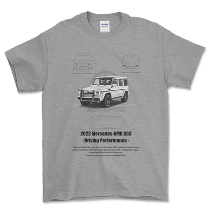 Mercedes G63 AMG - Unisex T-Shirt , Bomuld-Beklædning-Mercedes-Grå Sport-S-Forside-Garage Culture Shop- garage - man cave - merchandise
